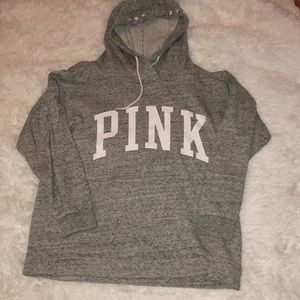 pink hoodie